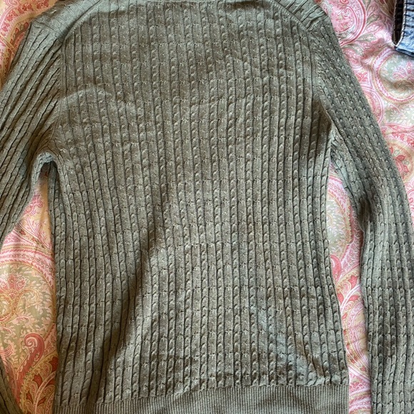 Tommy Hilfiger Mint Sage Cable Knit Sweater🪽 Y2K Preppy Downtown Girl M - Picture 3 of 4